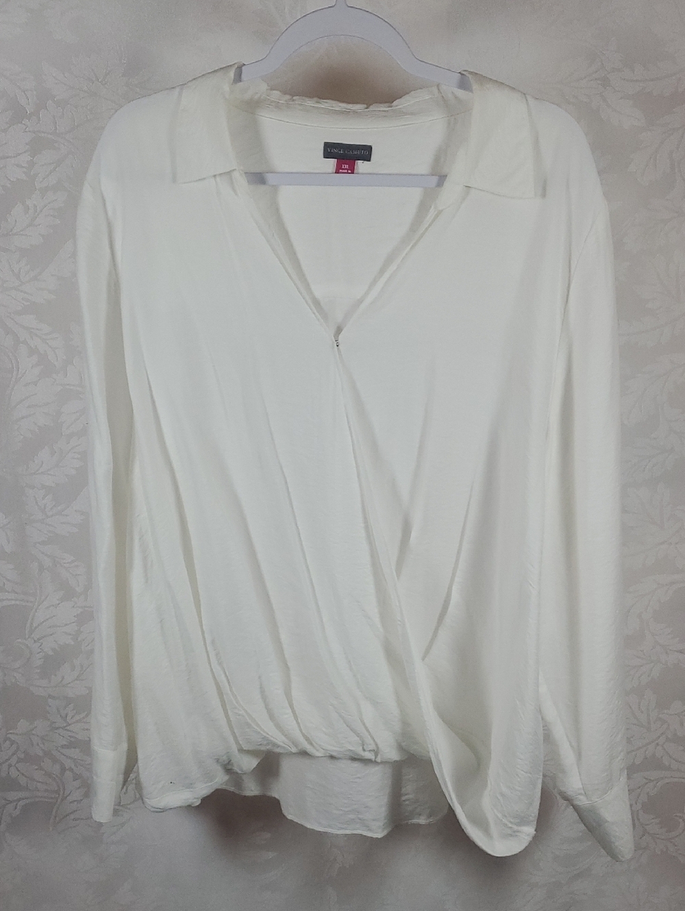 Vince Camuto Cream Wrap-Style Blouse NWOT